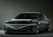 Genesis X Speedium Coupe, siyah renk, önden görünüm