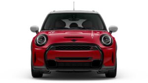 Mini Cooper 20. Yıl Özel Modeli kırmızı renk önden görünüm