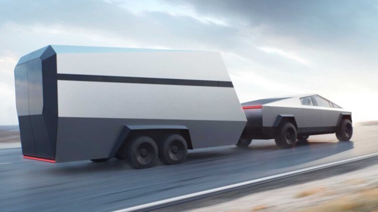 Tesla Cybertruck, karavan &ccedil;ekiyor