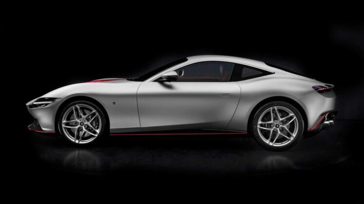 Ferrari Roma yandan g&ouml;r&uuml;n&uuml;m